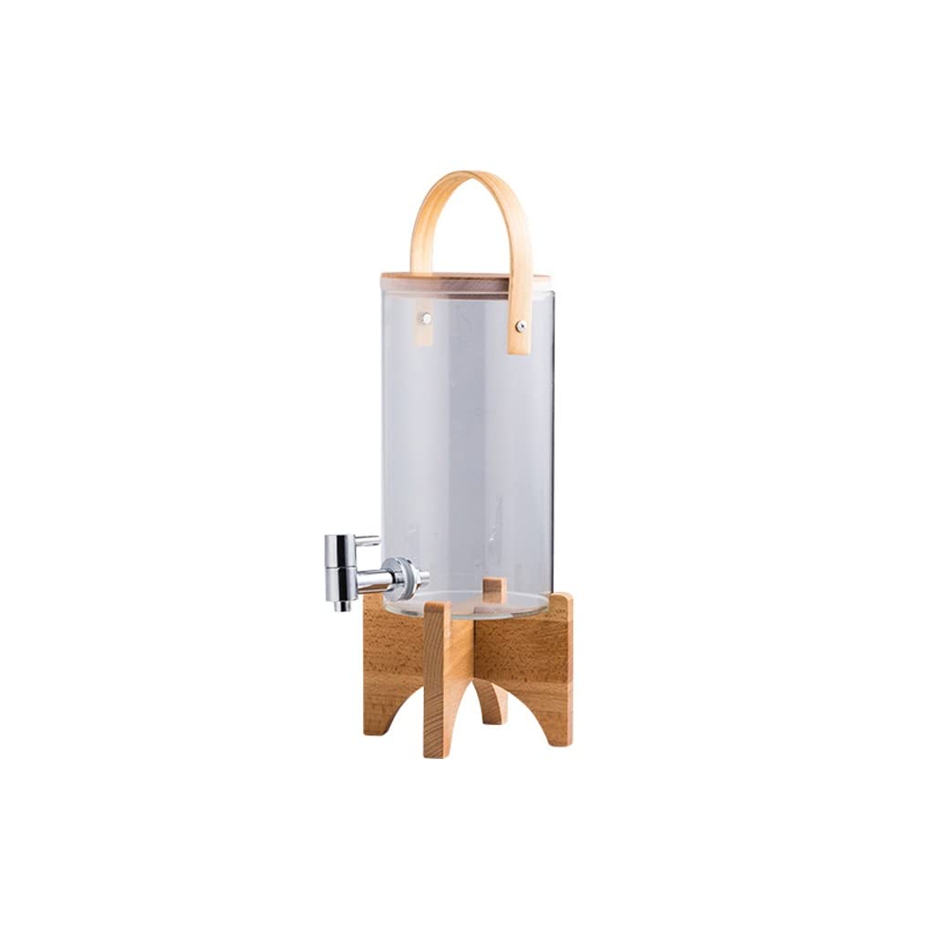 Glass Cold Water Pitcher with Faucet Large Capacity J846