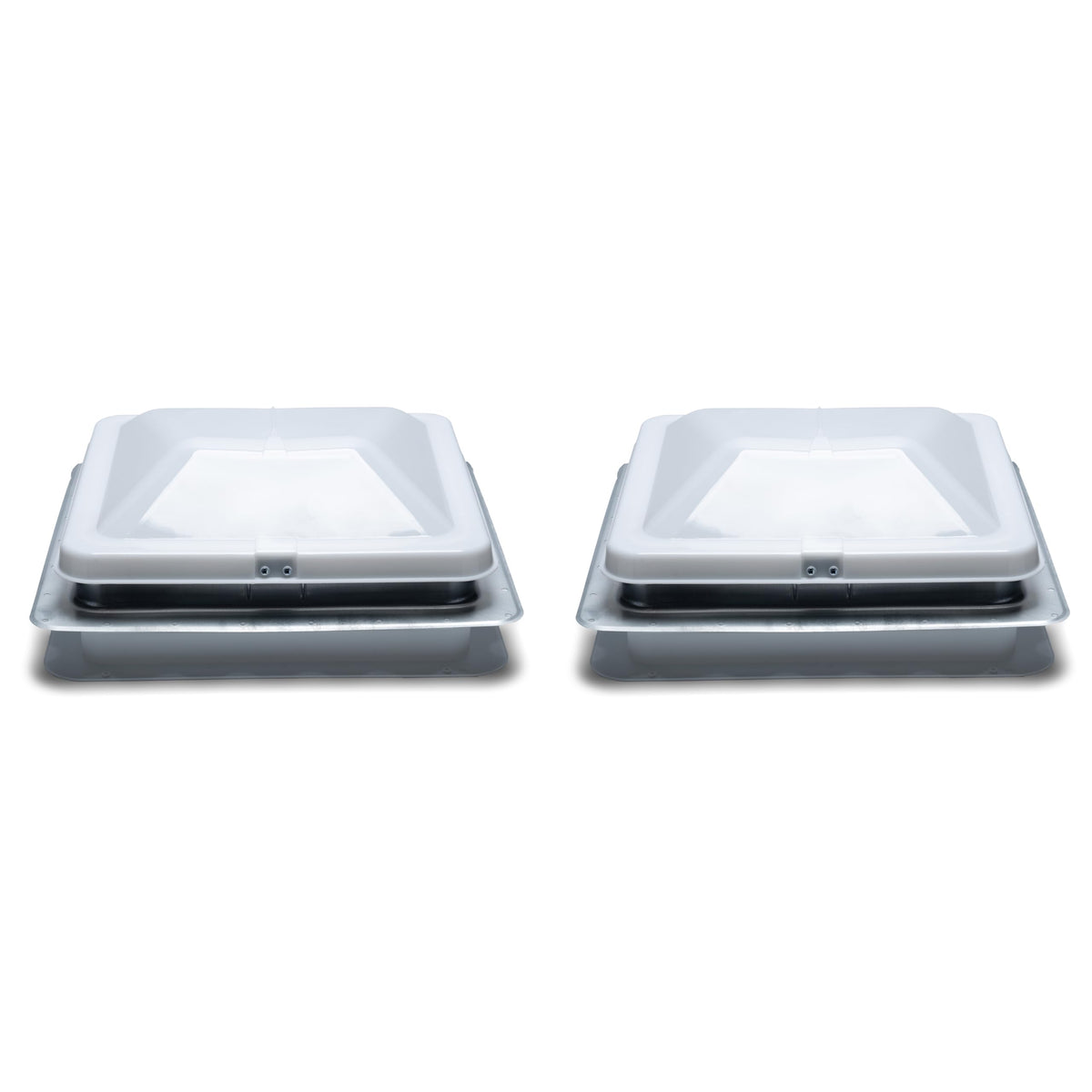 14" White Cargo Universal Roof Vents with White Lids S643029