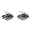 14" White Cargo Universal Roof Vents with White Lids S643029