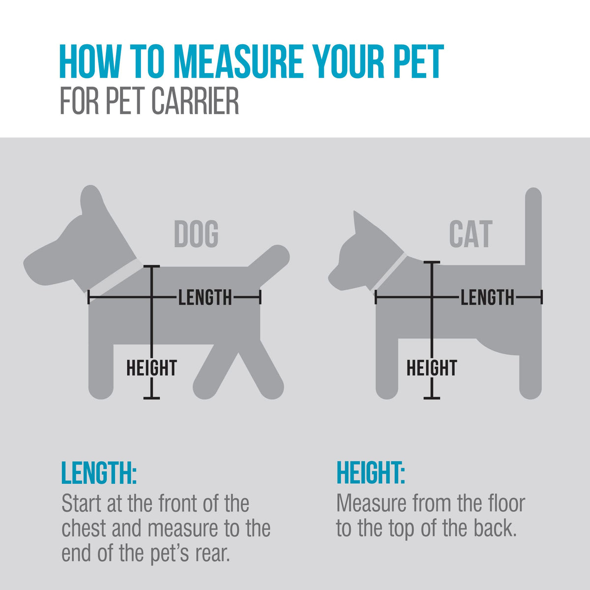 2-in-1 Airline Approved Pet Carrier, Gray Medium V152322