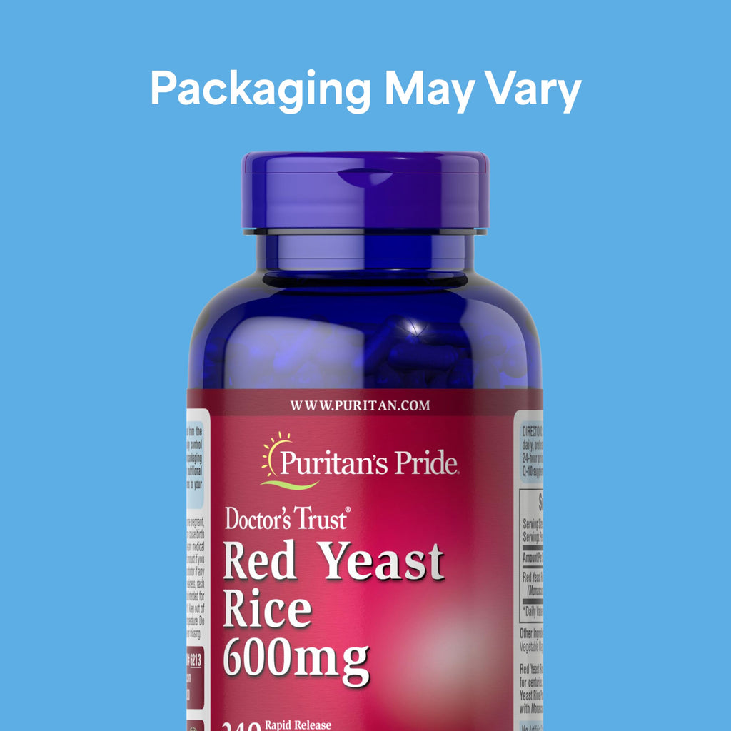 Red Yeast Rice 600mg 240 Capsules C764026