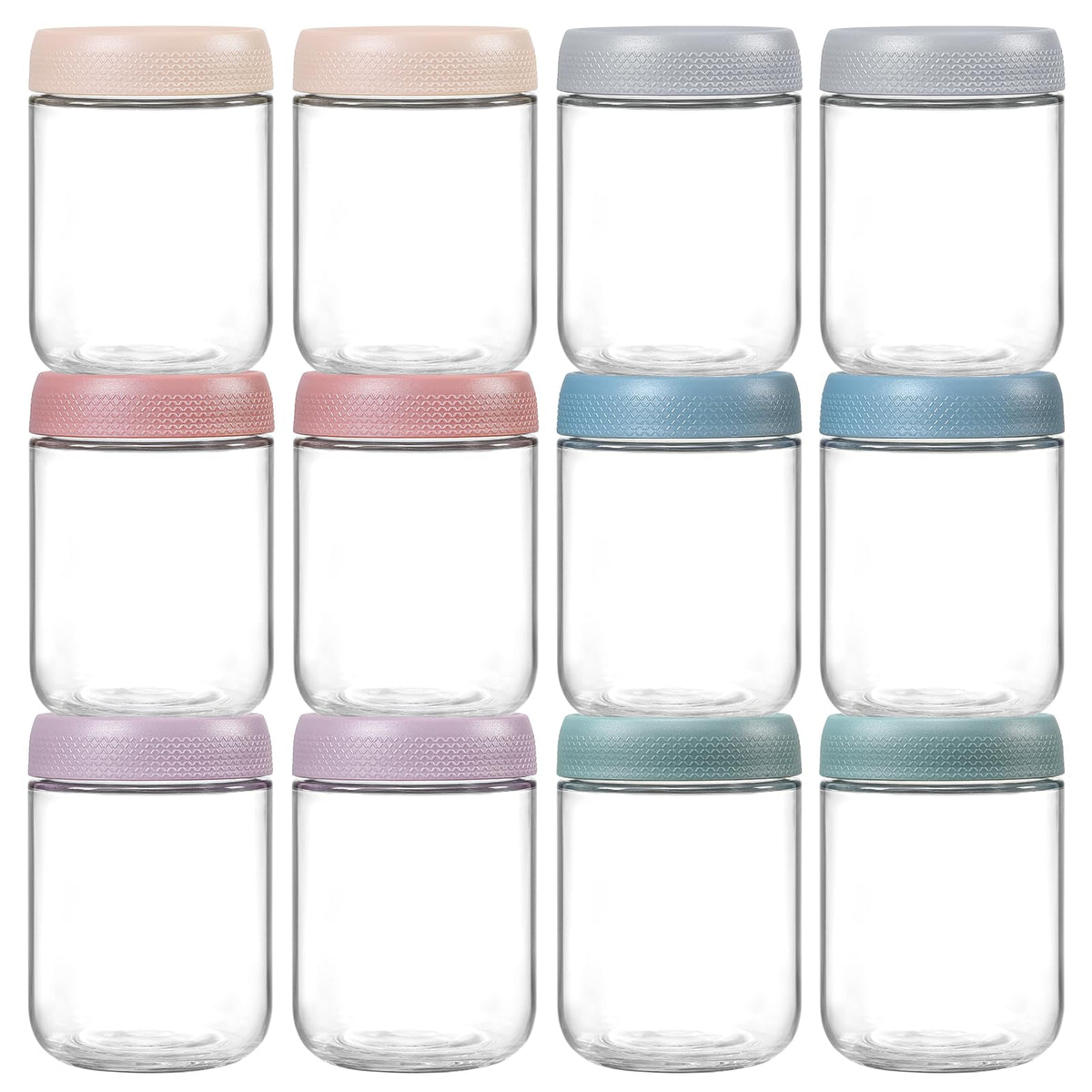 16oz Glass Jars with Airtight Lids J516