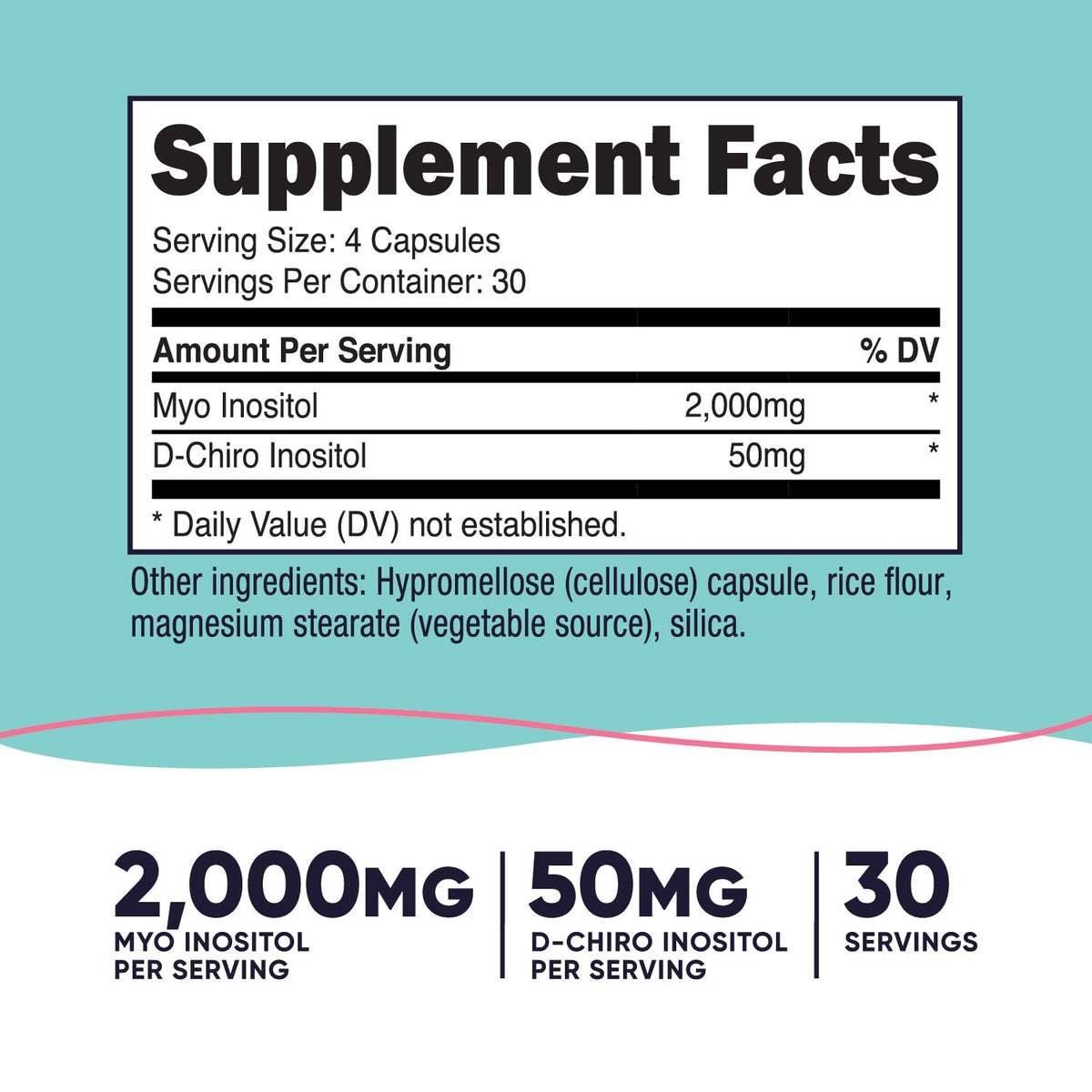 120 Capsules GMO-Free Inositol S717754