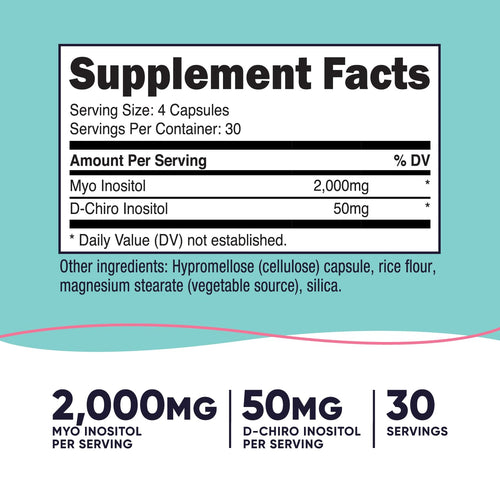120 Capsules GMO-Free Inositol S717754