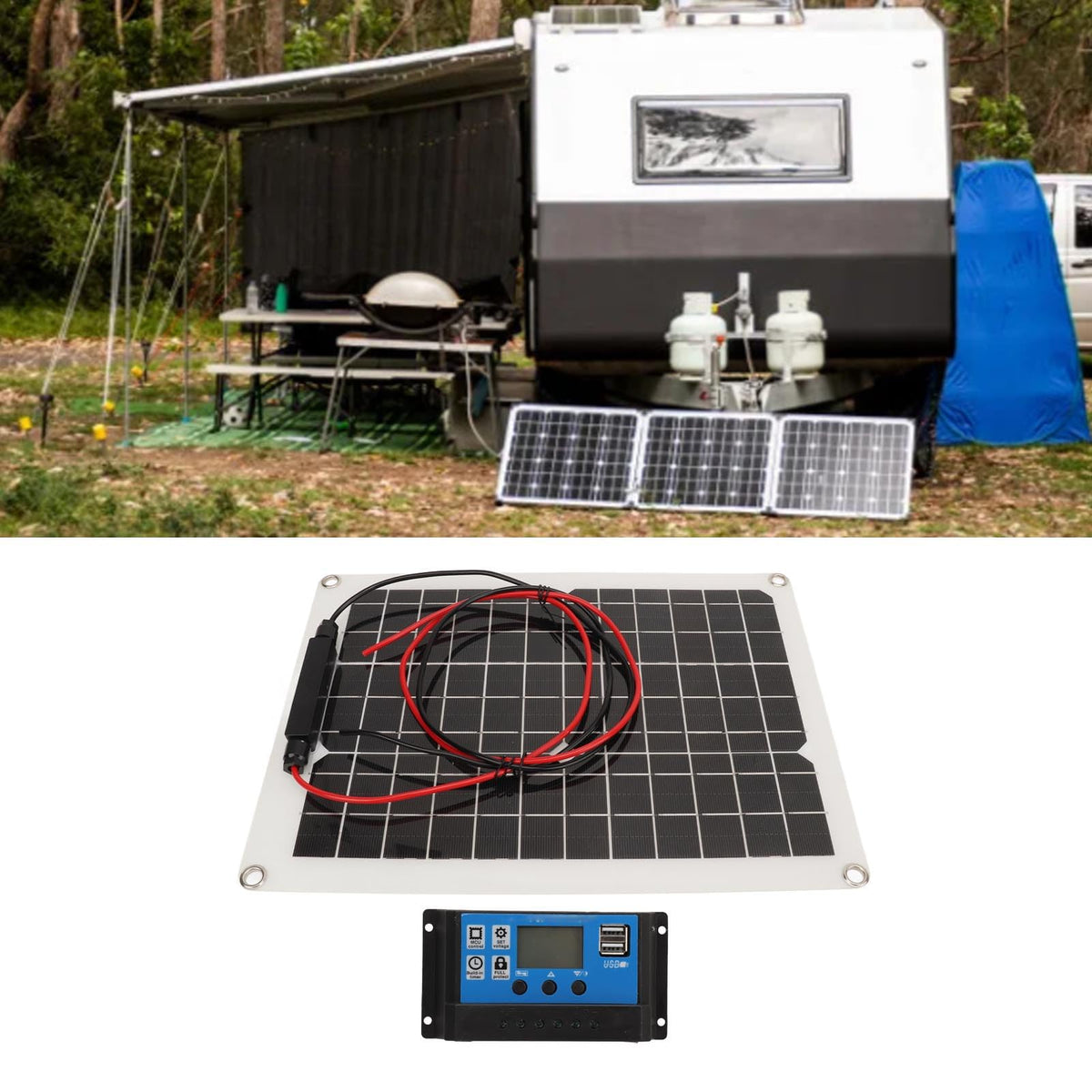300W Solar Panel Kit with Controller A792379