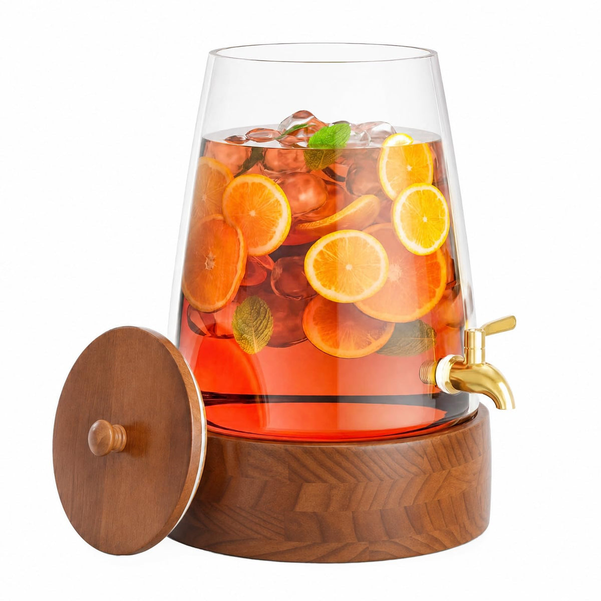 2 Gallon Glass Drink Dispenser with Spigot V539225
