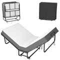 Folding Bed with Mattress 75" x 38" Memory Foam K861