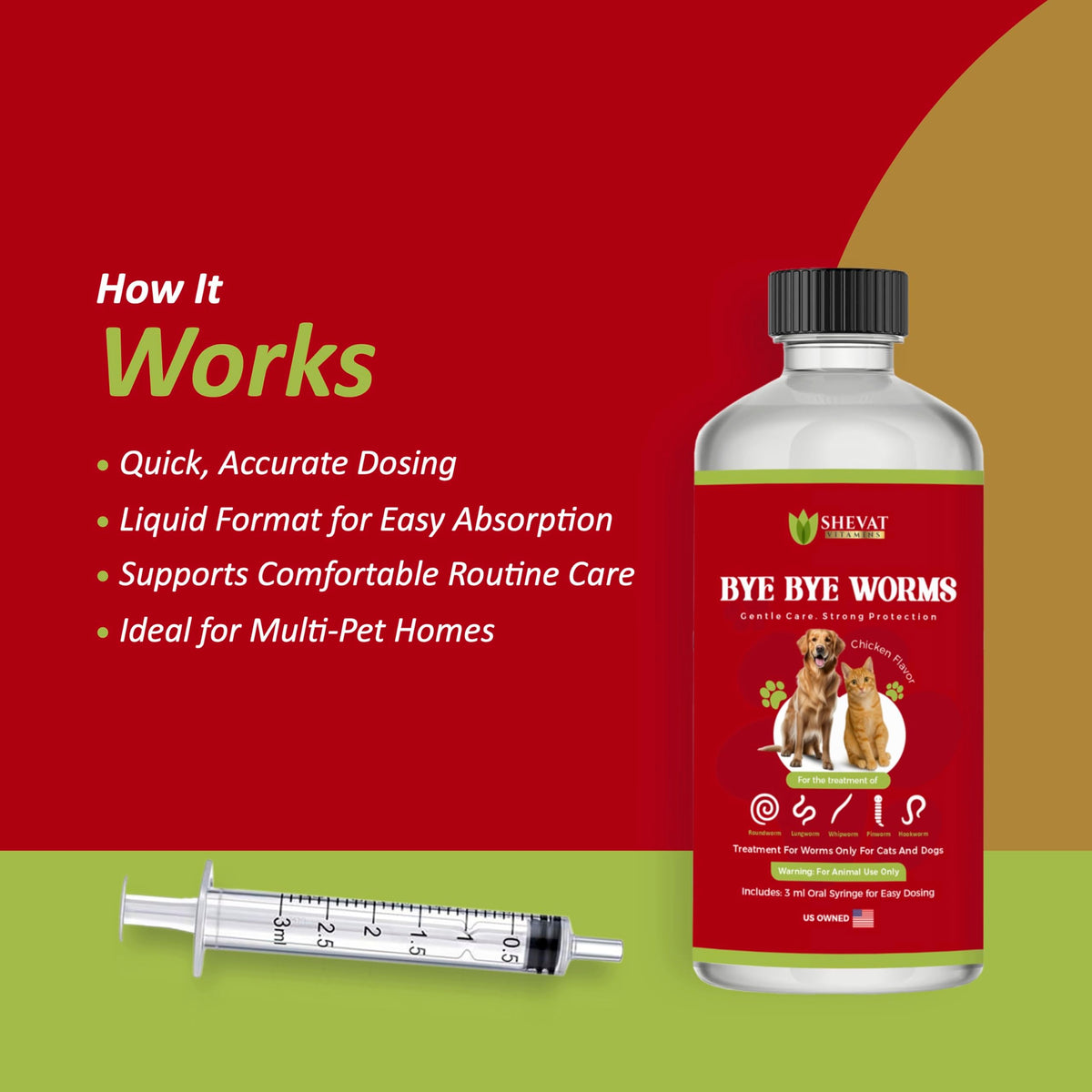2 oz Chicken Flavor Liquid Dewormer G14228