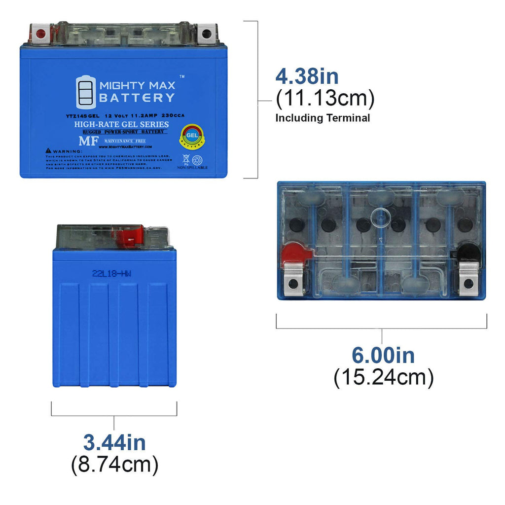 12V 11.2AH Replacement Battery 2 Pack Y6476