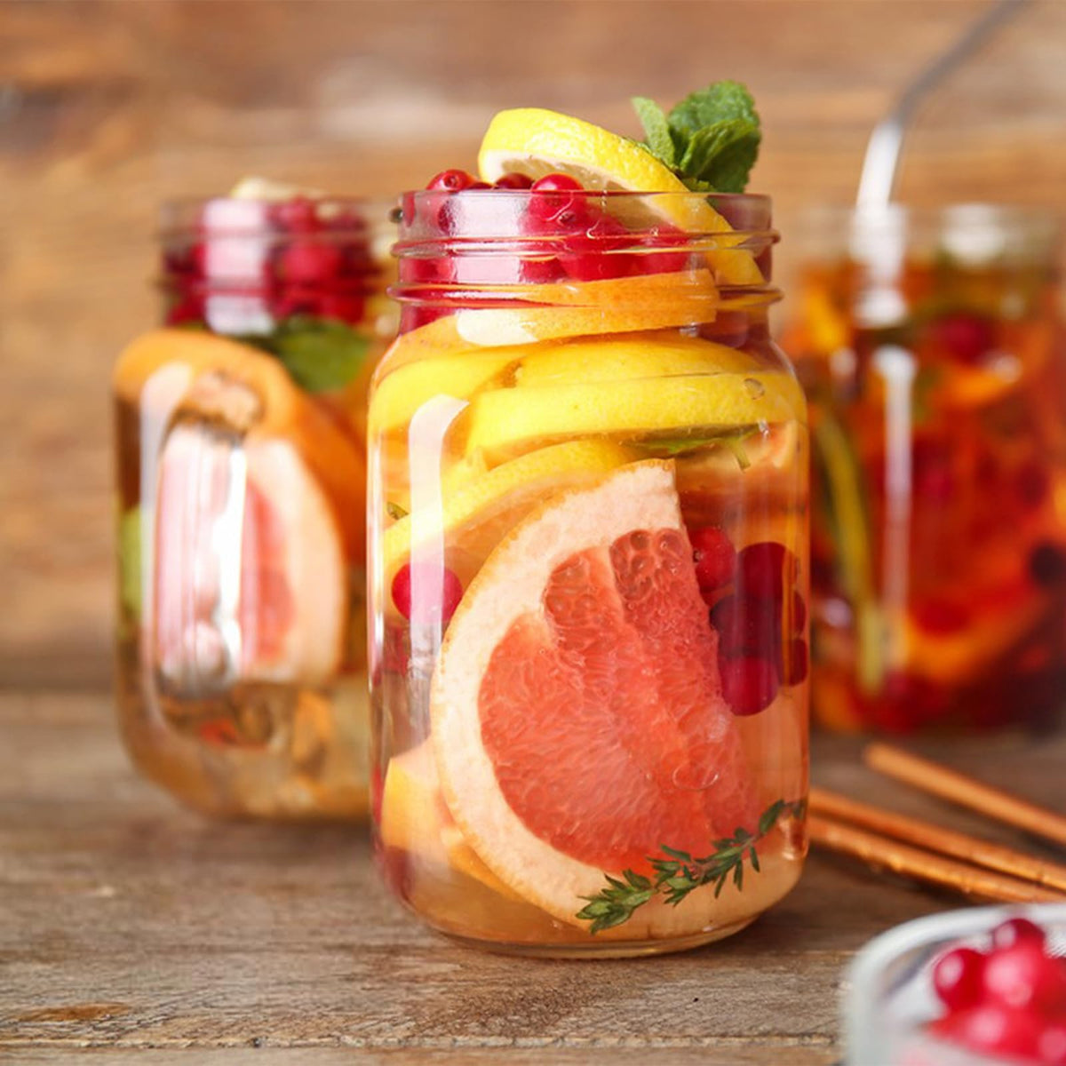 20 Pack 12 oz Clear Glass Mason Jars with Lids E225700