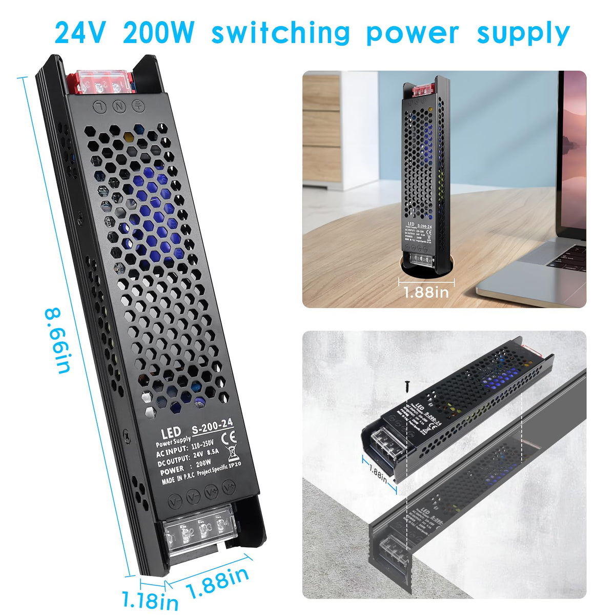 24V 200W LED Power Supply U104646