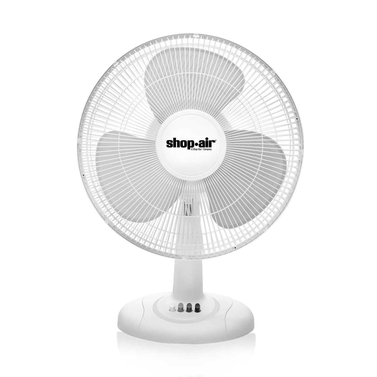 16" Oscillating Table Fan, 3 Speeds, White W4678