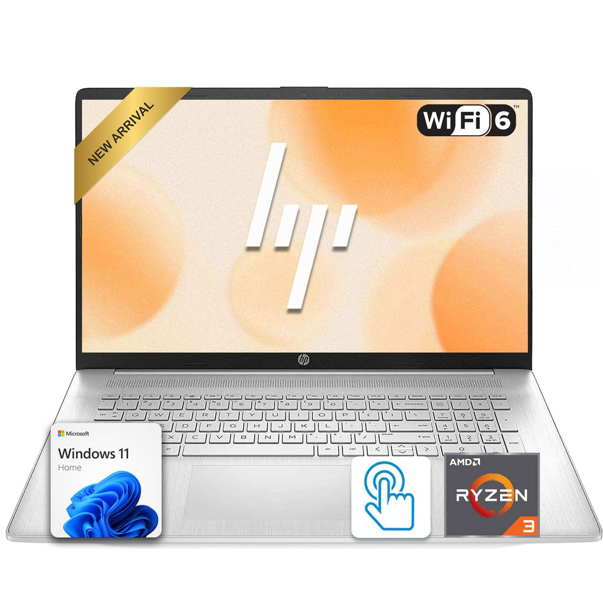 17.3" Touchscreen Laptop AMD Ryzen 3 16GB RAM 512GB SSD Z116