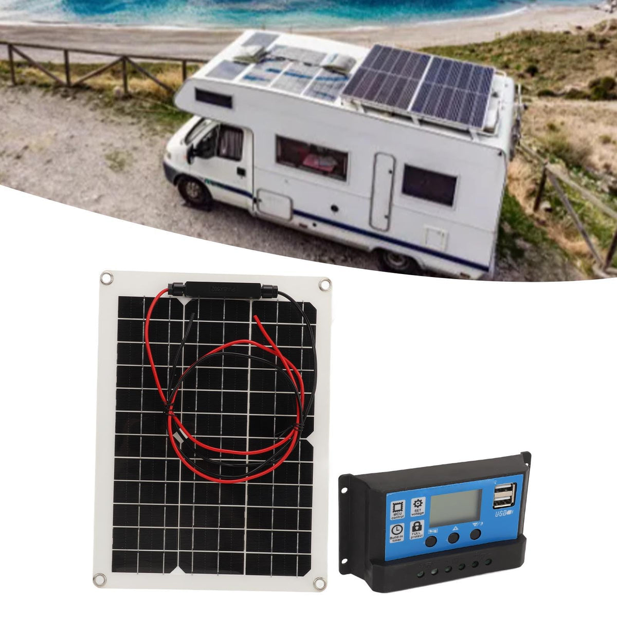 300W Solar Panel Kit with Controller A792379