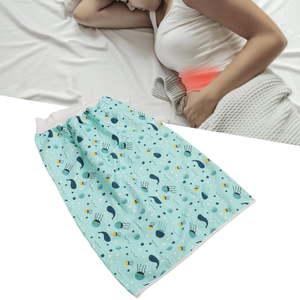 Wearable Incontinence Bed Pads Cotton Cloth Reusable XL V7496