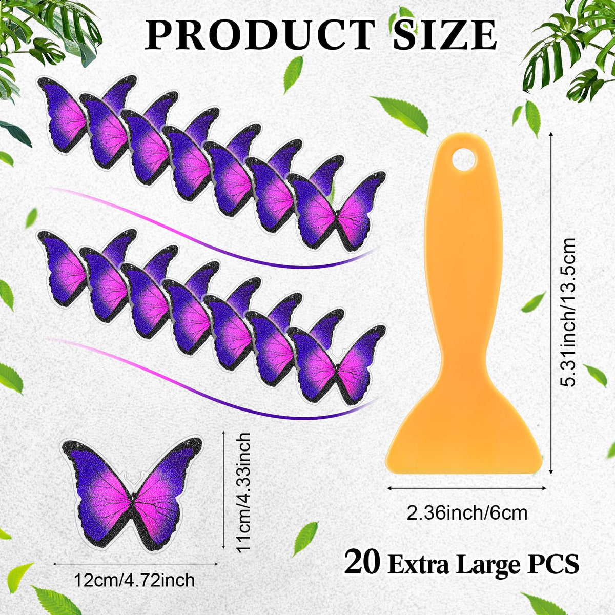 20 Pcs Non Slip Bathtub Stickers with Scraper L178927