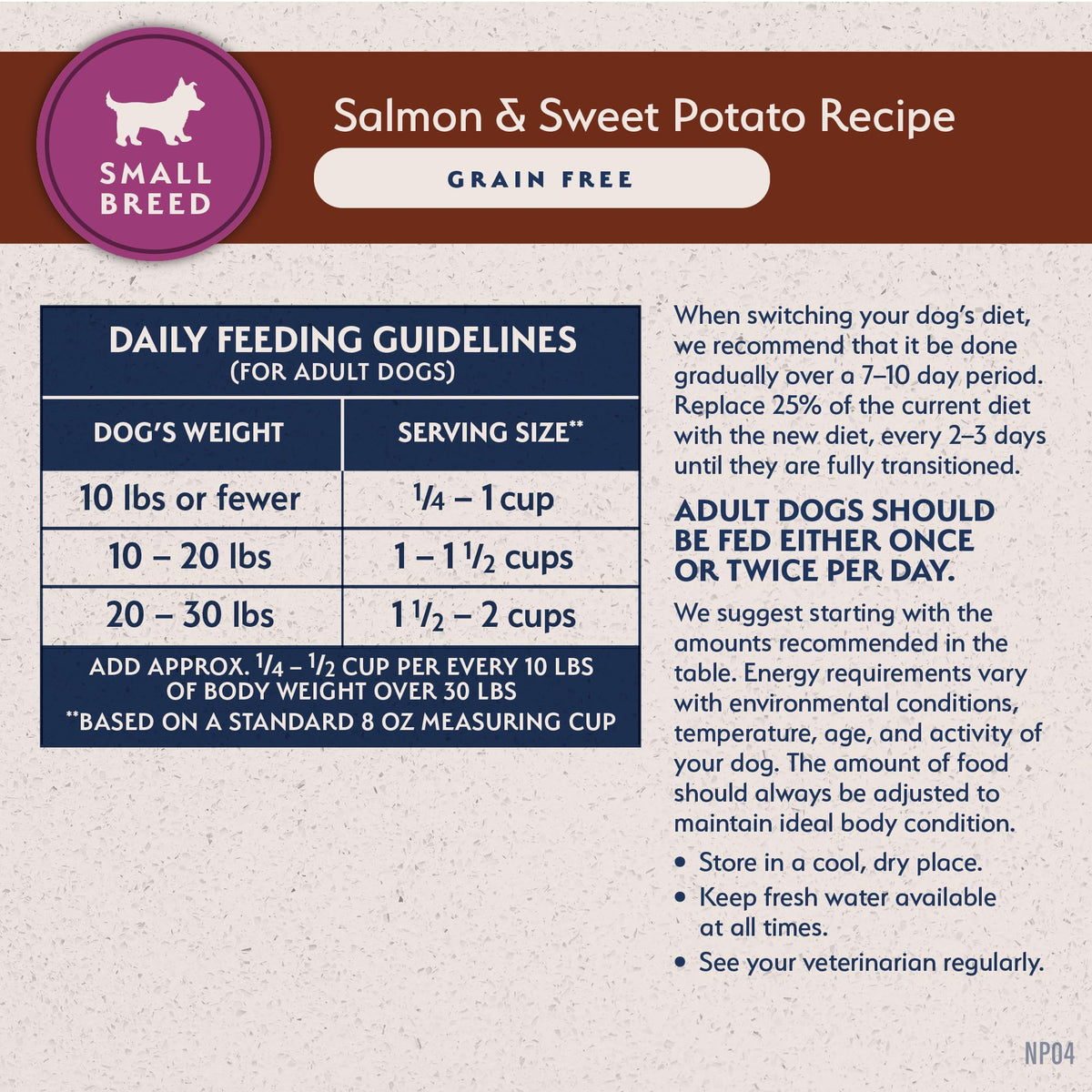 Salmon & Sweet Potato 12 lb B30259