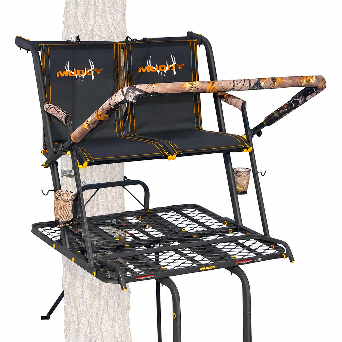 2 Person Outdoor Hunting Climbing Ladder Tree Stand Q584569