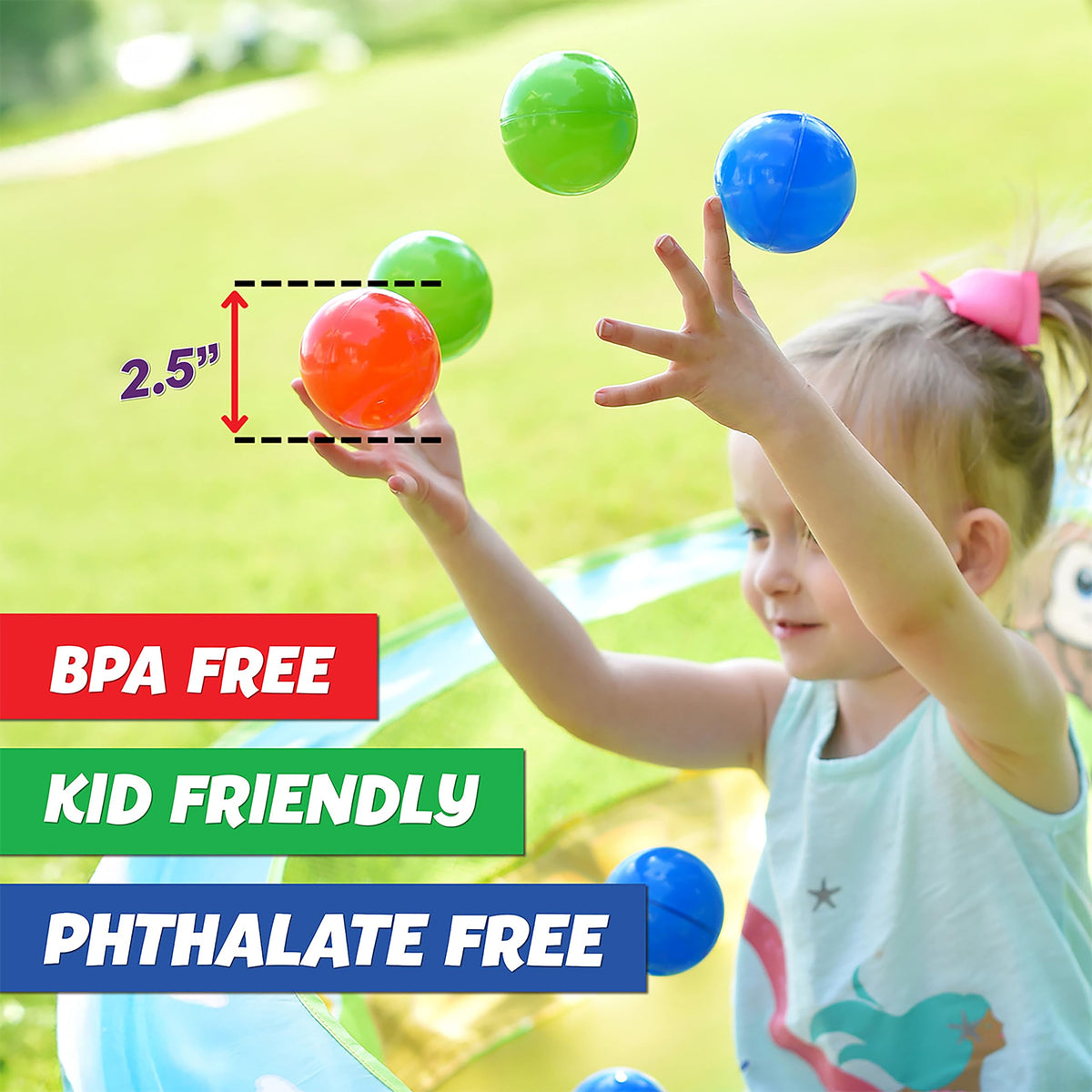 200 Premium Crush-Resistant Play Balls with Zippered Storage Bag S10633