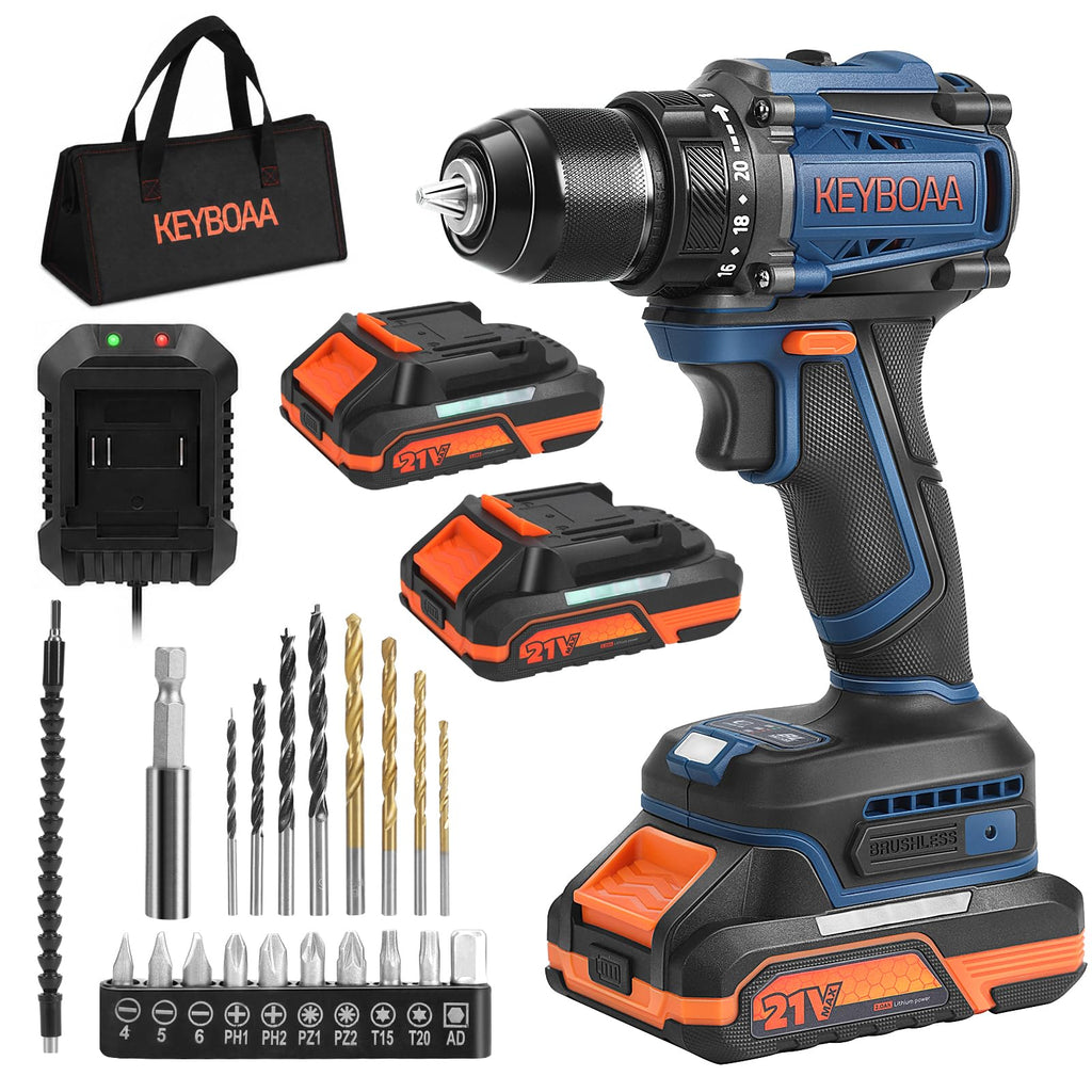 Cordless Drill Set with 2 Batteries G232934