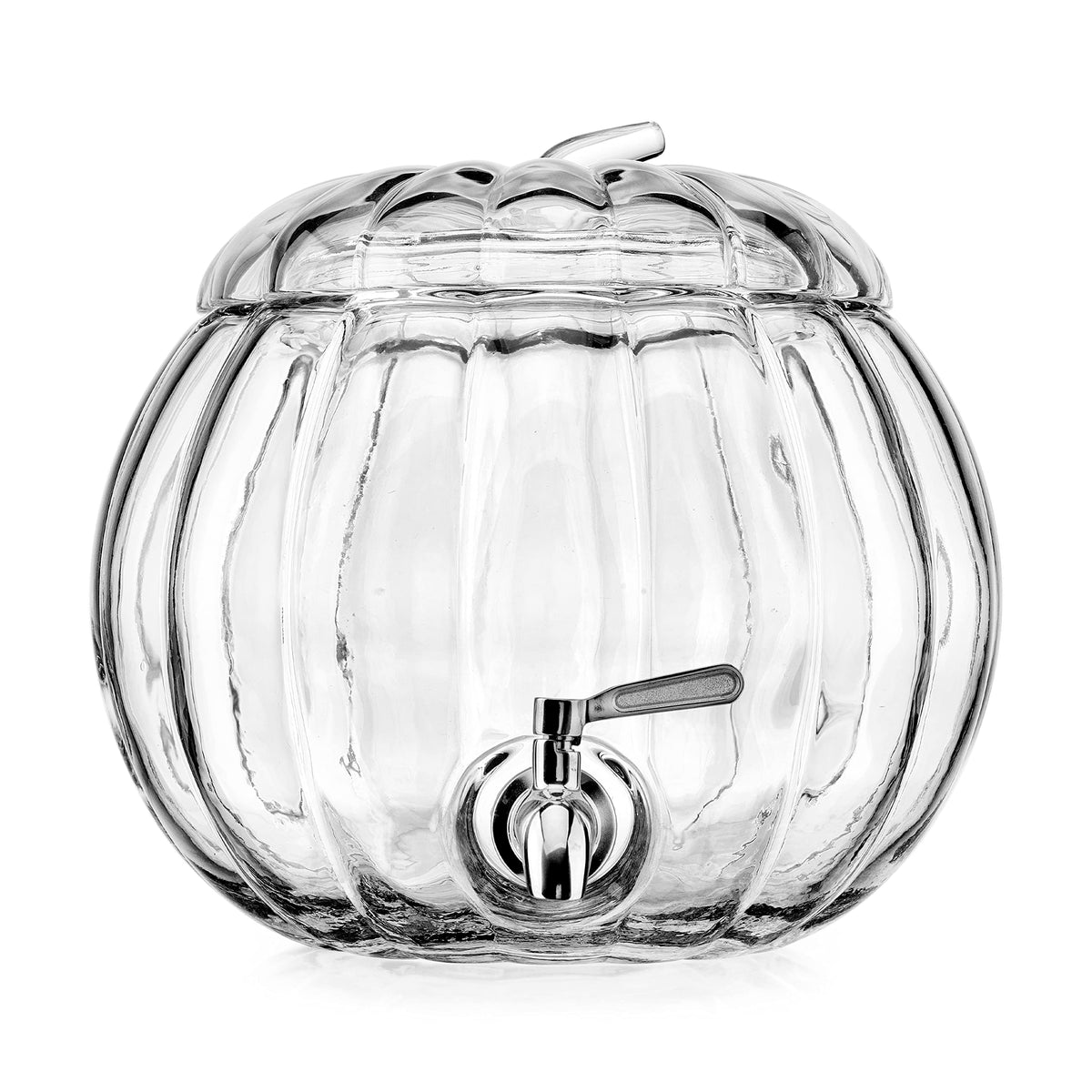 2.11 Gallon Clear Glass Beverage Dispenser with Stainless Steel Spigot N341852