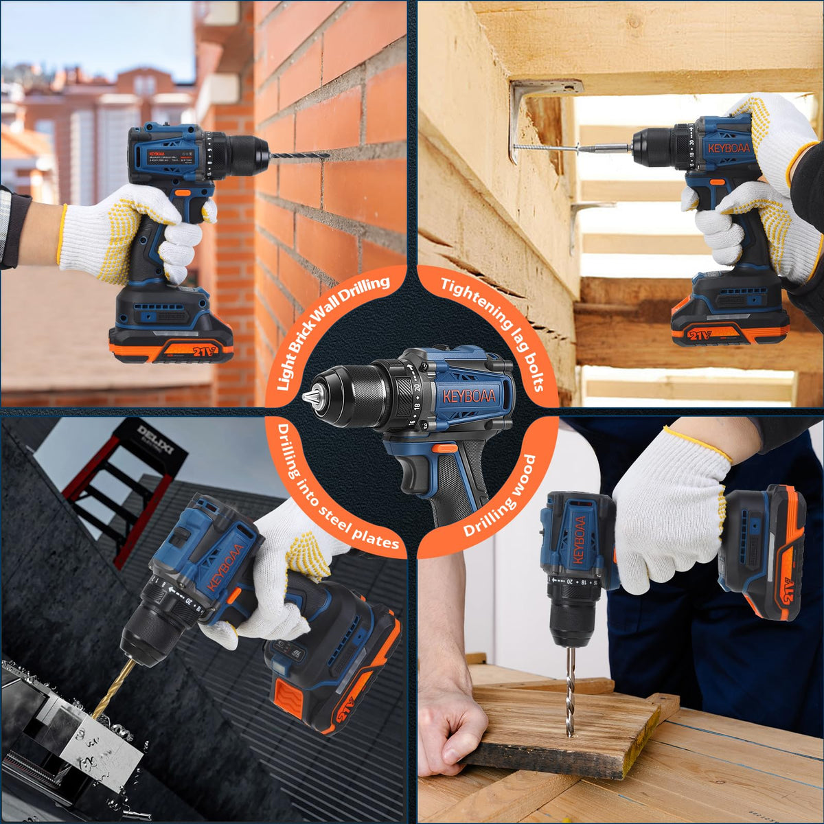 Cordless Drill Set with 2 Batteries G232934
