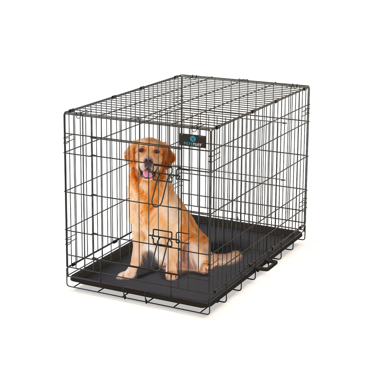 36” Large Heavy-Duty Foldable Dog Crate with Divider Panel Y297385